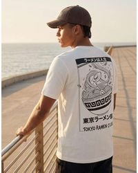 Jack & Jones - Oversized T-shirt With Ramen Club Back Print - Lyst