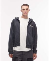 DOUBLE A by WOOD WOOD - Sven Zip Through Hoodie - Lyst