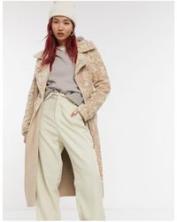River Island Abrigo crema estilo gabardina - Neutro