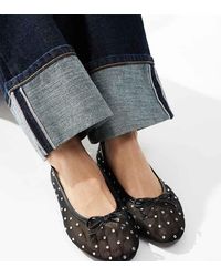 Raid Wide Fit - Bailarinas Negras De Malla Con Abalorios Rimpi De -Negro - Lyst
