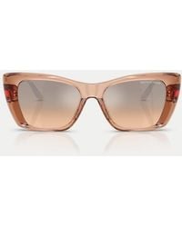 Michael Kors - Tokyo Square Sunglasses With Mirrored Lens - Lyst