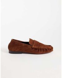 ASOS - Marlowe Softie Ruched Loafers - Lyst