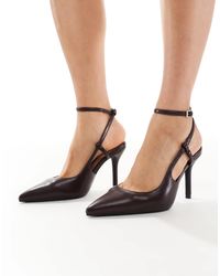 New Look - Ankle Strap Slingback Heeled Shoe - Lyst