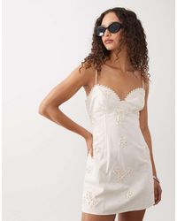 ASOS - Maxi Zonnejurk Met Camibandjes En Gebloemde Cornelli - Lyst