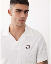 ASOS - Super Heavyweight Regular Fit Polo With Chest Graphic - Lyst
