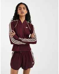 adidas Originals - Adidas Originals Sport Zip Thru Top - Lyst