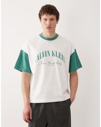 Calvin Klein - Premium Heavyweight Boxy Oversized Relaxed Fit T-shirt - Lyst