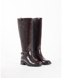 ASOS - Cecile Flat Riding Knee Boots - Lyst
