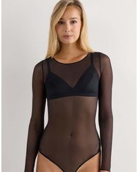 Intimissimi - Long-Sleeved Tulle Body - Lyst