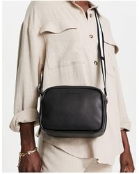 Calvin Klein Denim Ultralight Double Zip Camera Bag in Black | Lyst ...