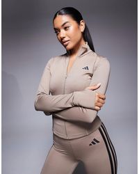 adidas Originals - Adidas Training Optime Essentials Jacket - Lyst