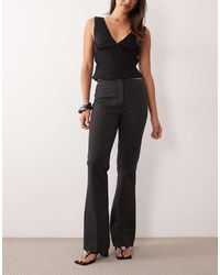 Abercrombie & Fitch - Curve Love High Rise Flared Trouser - Lyst