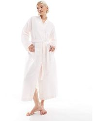 Loungeable - Maxi Length Waffle Kimono Robe - Lyst