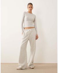 Abercrombie & Fitch - High Rise Essential Wide Leg Joggers - Lyst
