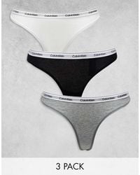 Calvin Klein - Modern Logo 3 Pack Thong - Lyst