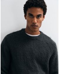 ASOS - Pull oversize en maille mohair foncé - Lyst