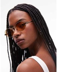 Le Specs - Poseidon Deux Round Metal Sunglasses - Lyst
