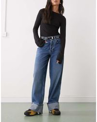 Collusion - X002 baggy Jeans With Cinch Back And Turn Up Hem - Lyst