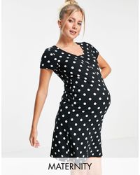Mama.licious - Mamalicious Maternity Cotton Night Gown With Nursing Function - Lyst