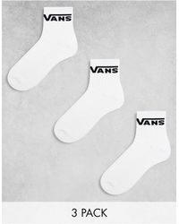 Vans - 3 Pack Classic Half Crew Socks - Lyst