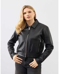 Bolongaro Trevor - Real Leather Flora Bomber - Lyst