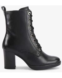KG by Kurt Geiger - Sage Lace Up Mid Ankle Boots - Lyst