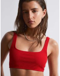 & Other Stories - Mix And Match Crinkle Bikini Top With Knot Detail - Lyst