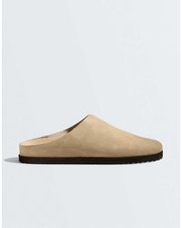 Oysho - Suede Mules - Lyst