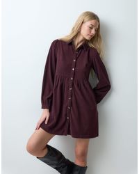 Threadbare - Button Through Mini Dress - Lyst