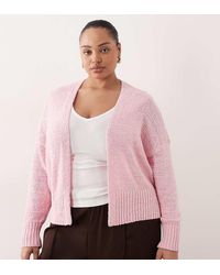 ASOS - Asos Design Curve Slub Edge To Edge Cardigan - Lyst