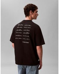 Calvin Klein - Relaxed Fit Graphic T-Shirt - Lyst