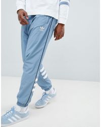 Lyst - Adidas Originals Taping Joggers In Gray Ay8268 in Gray for Men