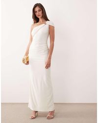 Forever New - Slinky One Shoulder Hardware Detail Maxi Dress - Lyst