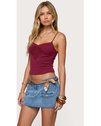Edikted - Mor Lacey Tank Top - Lyst