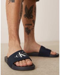 Calvin Klein - Large Logo Sliders - Lyst