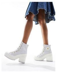 Converse - Chuck 70 De Luxe Heeled Sneakers With Crafted Stitching - Lyst
