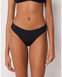 Calzedonia - Shiny Satin Briefs Bikini Bottom - Lyst