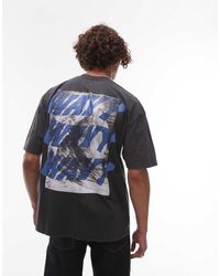 AllSaints - T-Shirt Met 'Wavy'-Print - Lyst