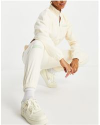 The Couture Club Fleece jogger Co Ord - White