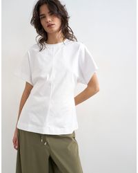 TOPSHOP - Split Side Tee - Lyst
