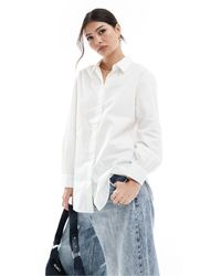 ONLY - Camicia oversize bianca - Lyst