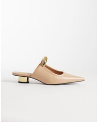 JW PEI - Helena Mules With Gold Metal Detail - Lyst
