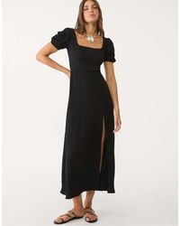 Stradivarius - Maxi Jurk Met Gekruiste Achterkant - Lyst