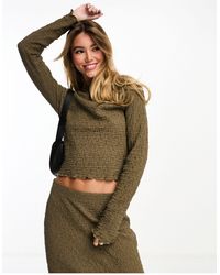 Brave Soul - Knit Textured Long Sleeve Top Co Ord - Lyst