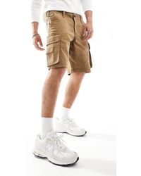 Hollister - Pantaloncini cargo color cuoio da 10" - Lyst