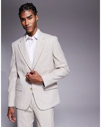 River Island - Slim Fit Suit Jacket - Lyst