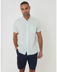 Threadbare - Overhemd Met Korte Mouwen Van Linnenmix - Lyst