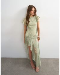 TOPSHOP - – premium – chiffon-maxikleid - Lyst