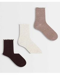 Accessorize - 3 Pack Frill Socks - Lyst