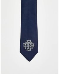 ASOS - Tie With Embroidery - Lyst